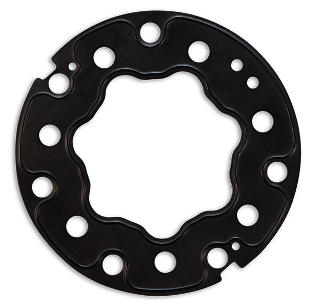 Rubber coated metal gasket